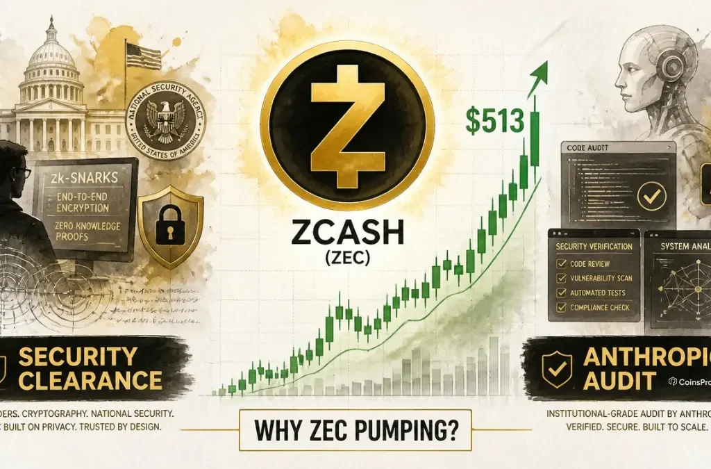 Why Zcash (ZEC) Is Pumping Today? Founder's Security Clearance + Anthropic Audit Spark Rally