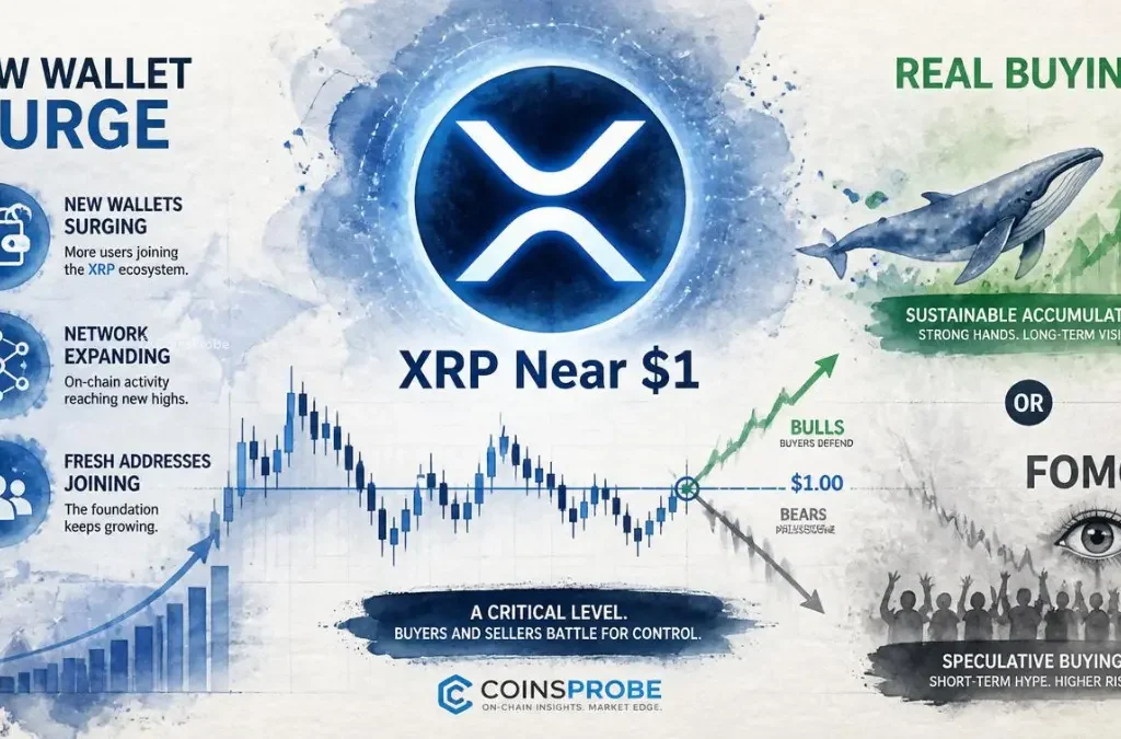XRP Near $1: Will New Wallet Surge Turn Into Real Buying Pressure or Just Short-Term FOMO?
