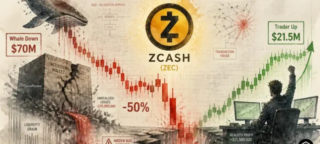 Zcash Crashes on 4-Year Hidden Bug — One Whale Down $70M, One Trader Up $21.5M