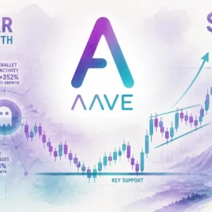 AAVE Surges with 5-Year High Daily Network Growth — Technical Setup Points to $130 Target
