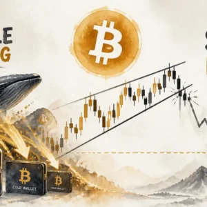 BTC Falls 3% Despite Whale Accumulation — Rising Wedge Points to $60,000