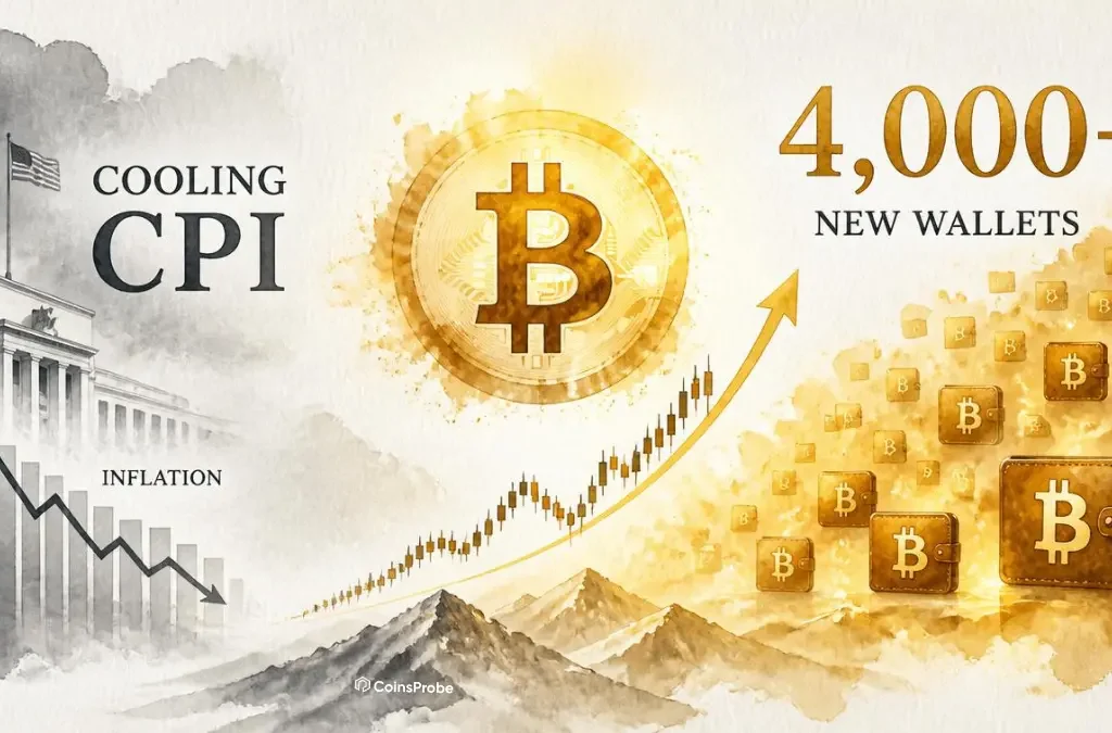 Bitcoin Boosts on Cooler CPI Data While Over 4,000 New 1+ BTC Wallets Emerge