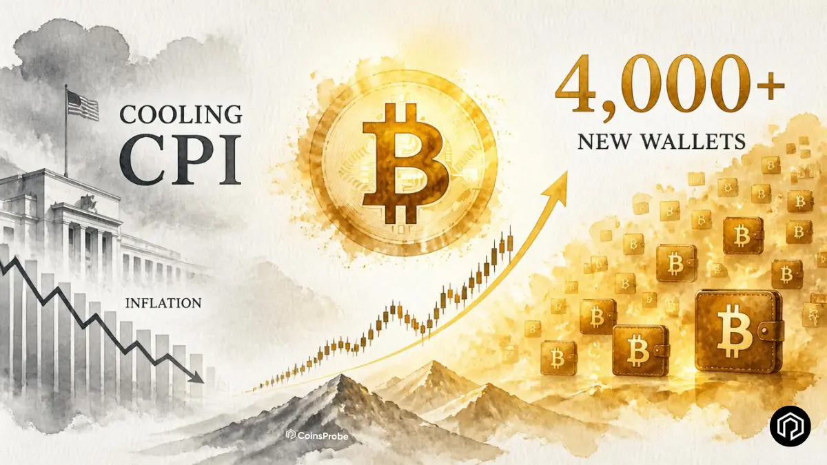 Bitcoin Boosts on Cooler CPI Data While Over 4,000 New 1+ BTC Wallets Emerge