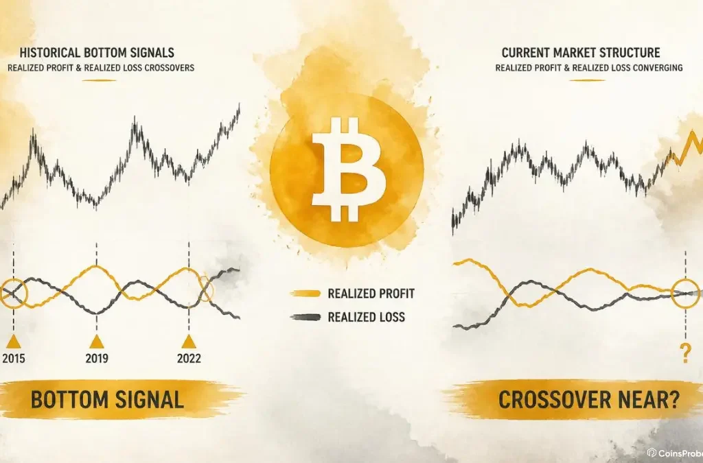 Bitcoin Bottoms When Realized Profit Crosses Realized Loss — Another Crossover Nears