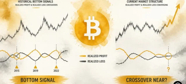 Bitcoin Bottoms When Realized Profit Crosses Realized Loss — Another Crossover Nears