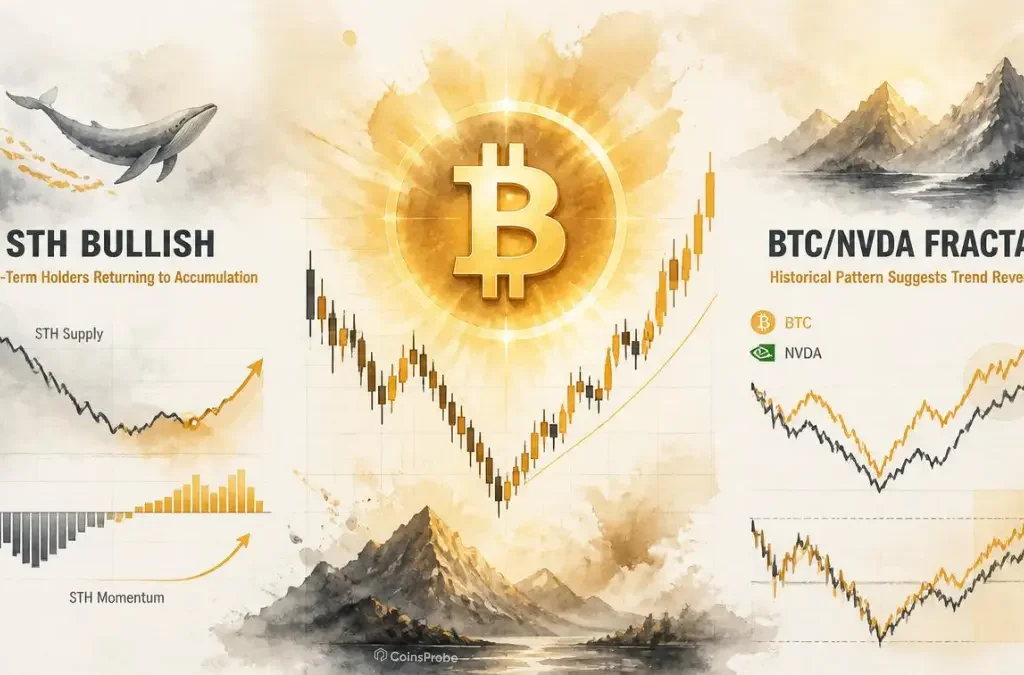 Bitcoin Short-Term Holder Momentum Turns Bullish as BTC/NVDA Fractal Signals Reversal