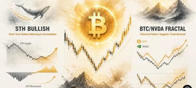 Bitcoin Short-Term Holder Momentum Turns Bullish as BTC/NVDA Fractal Signals Reversal