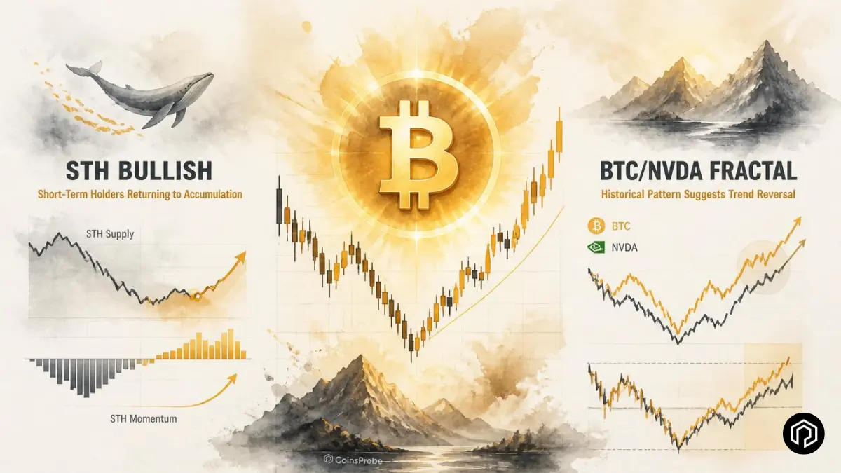 Bitcoin Short-Term Holder Momentum Turns Bullish as BTC/NVDA Fractal Signals Reversal