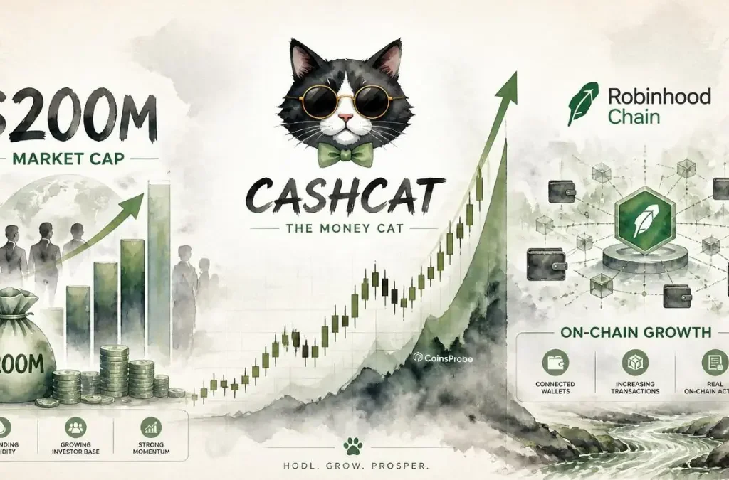 CASHCAT Hits $200M Market Cap as Robinhood Chain Sees Explosive On-Chain Growth