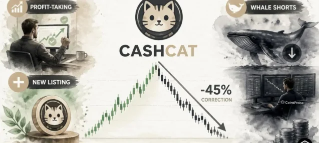 $CASHCAT Melts Down 45% — Profit-Taking, Whale Shorts, and New Listing in Focus