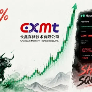 ChangXin Memory (CXMT) Debuts With 500% Gain — Largest Hyperliquid Short Position Turns Deeply Red