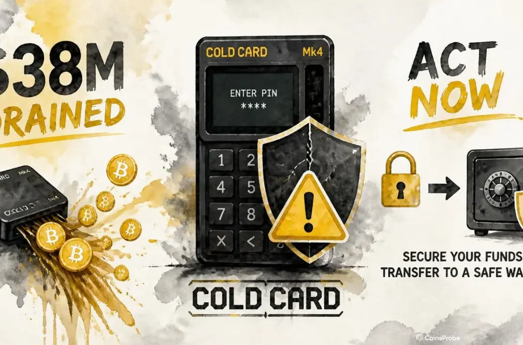 Coldcard Hardware Wallet Flaw Drains $38M — Emergency Action Required Users