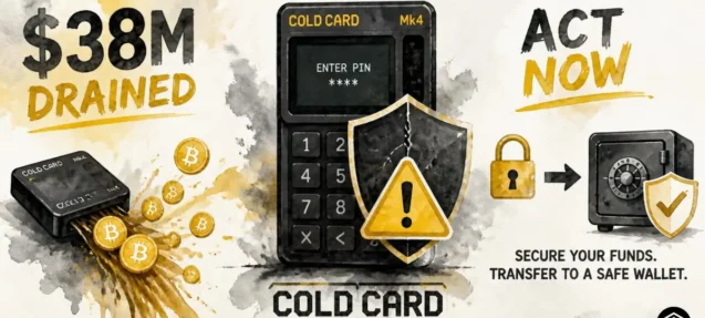 Coldcard Hardware Wallet Flaw Drains $38M — Emergency Action Required Users