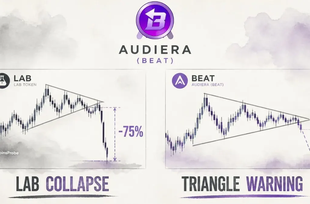 Could Audiera (BEAT) Follow LAB Token's 75% Collapse? — A Symmetrical Triangle Warning