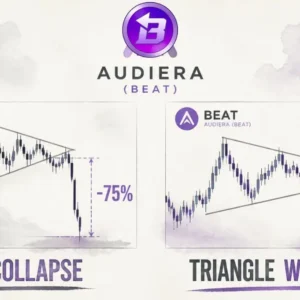 Could Audiera (BEAT) Follow LAB Token’s 75% Collapse? — A Symmetrical Triangle Warning