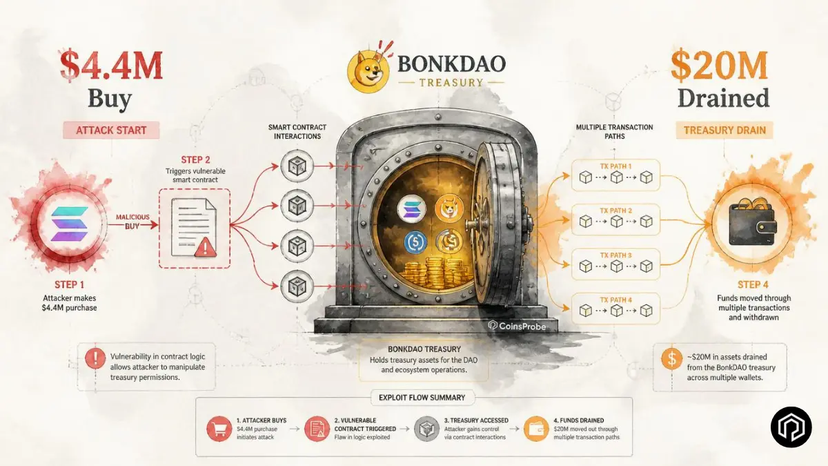 How a $4.4M Buy Drained $20M from BonkDAO Treasury —  Attack Explained Step by Step