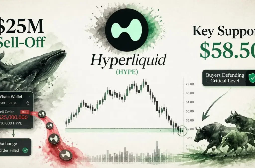 Hyperliquid (HYPE) Faces Fresh $25M Whale Sell-Off — Will Key Support Hold?