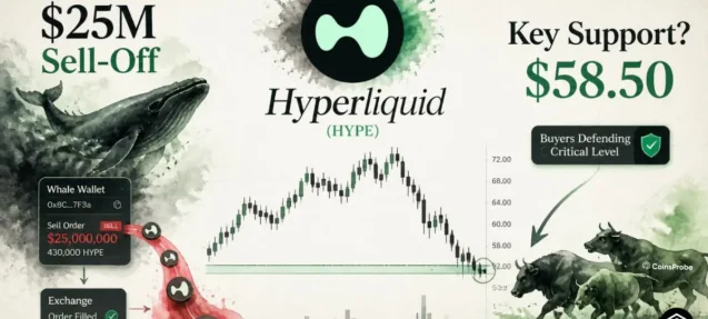 Hyperliquid (HYPE) Faces Fresh $25M Whale Sell-Off — Will Key Support Hold?