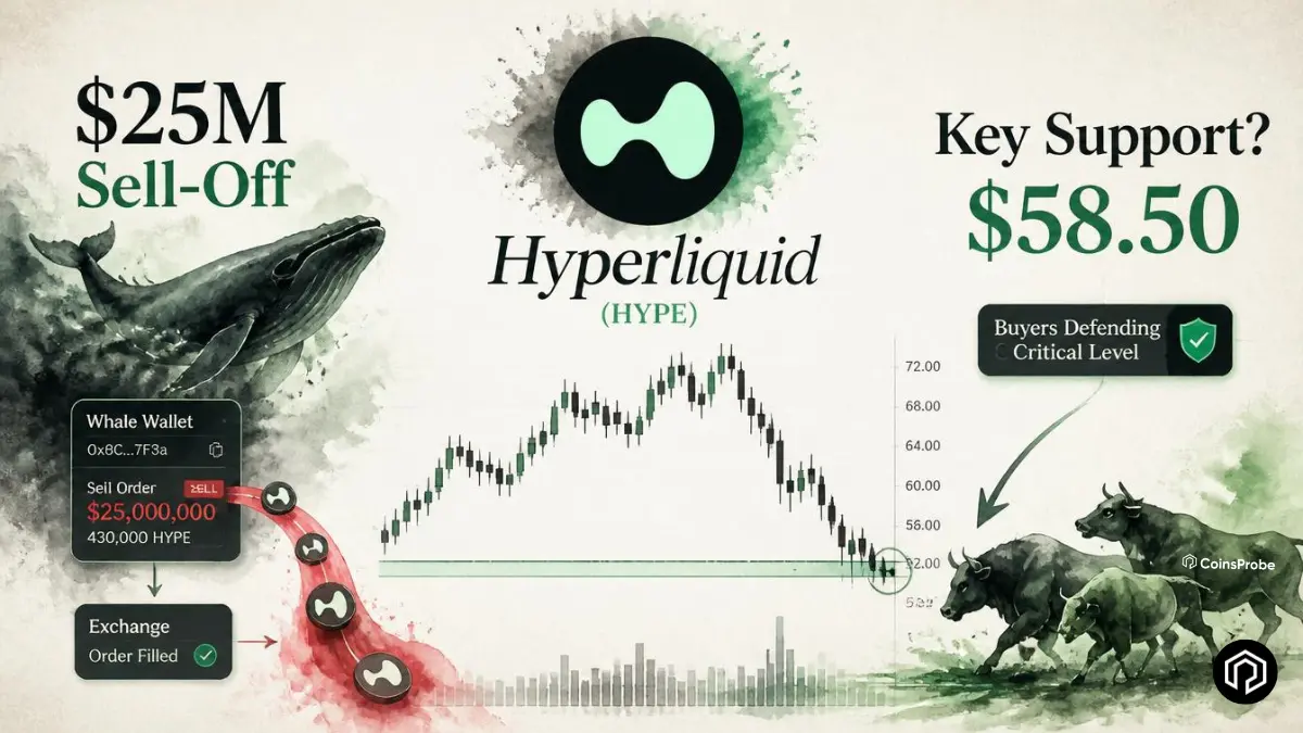 Hyperliquid (HYPE) Faces Fresh $25M Whale Sell-Off — Will Key Support Hold?