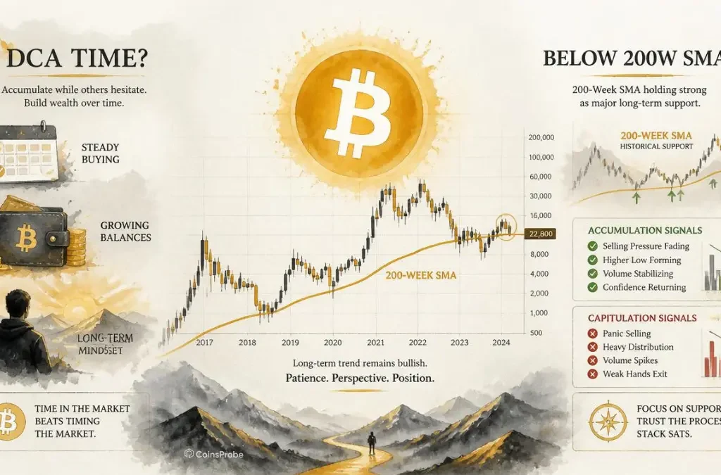 Is It Time to DCA Bitcoin? Data Shows Shift to Accumulation Below 200-Week SMA