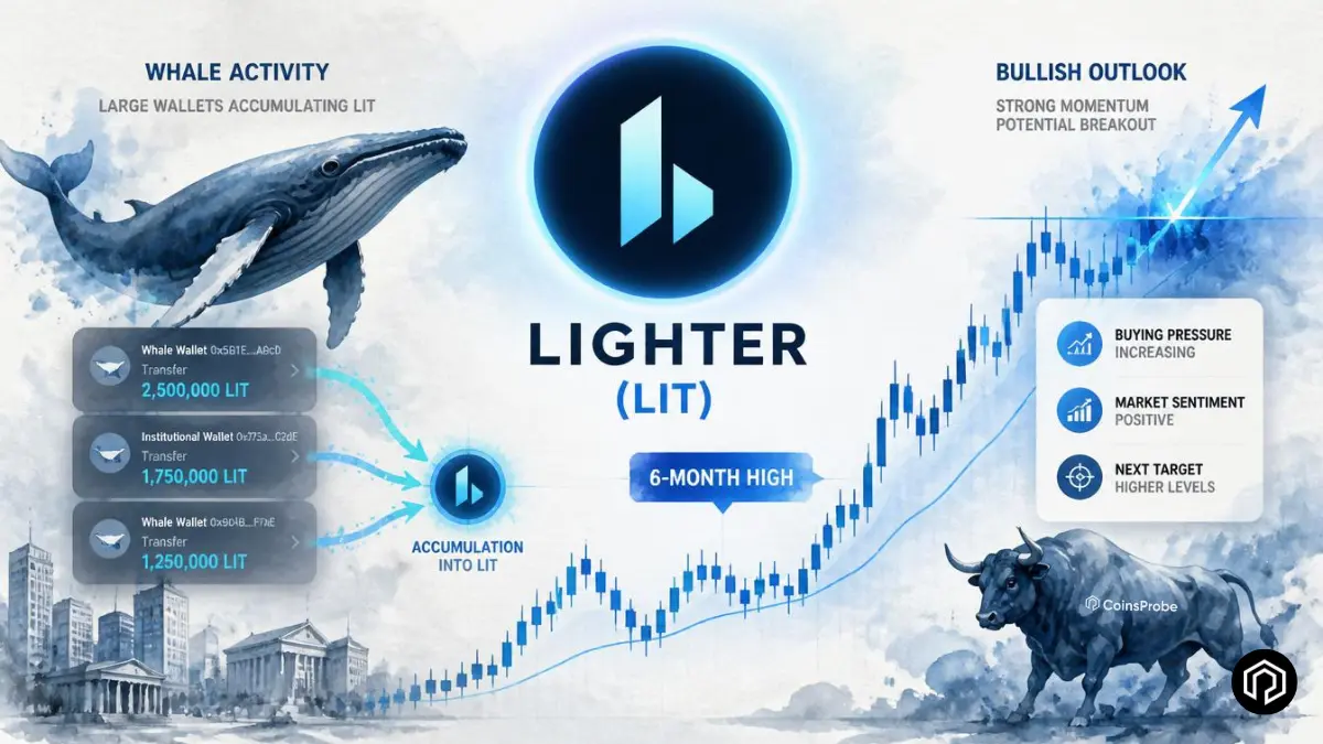 Lighter (LIT) Whale Transactions Hit a 6-Month High — Fueling Bullish Outlook