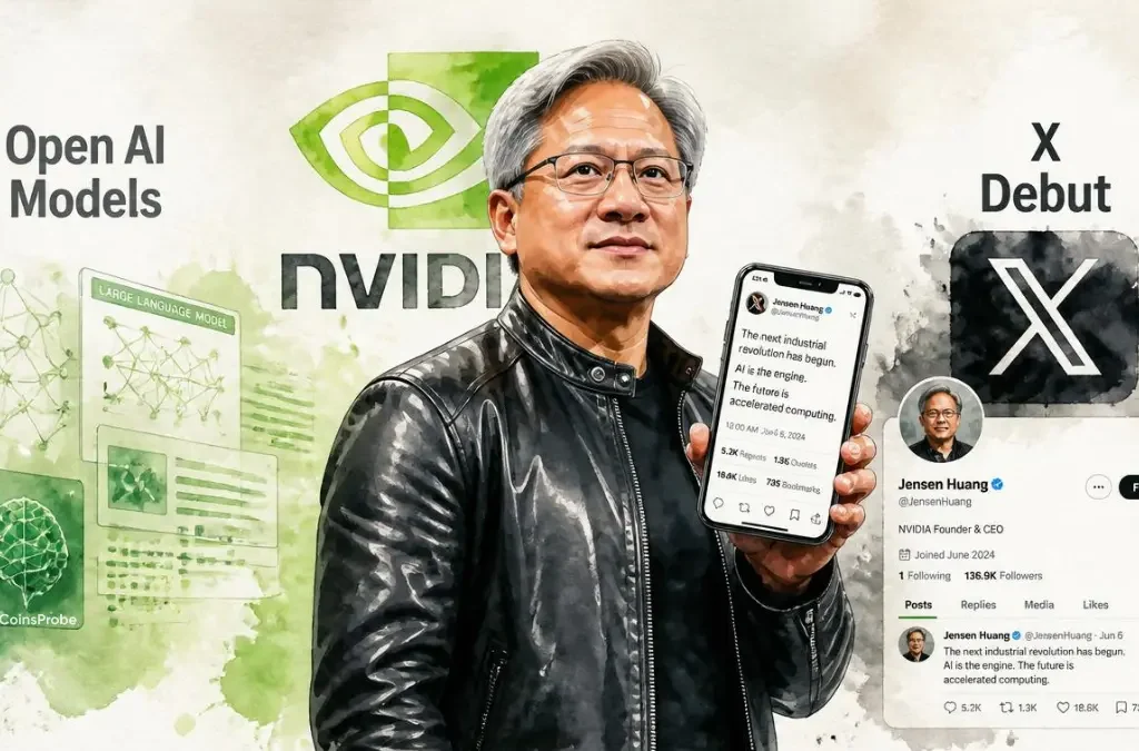 NVIDIA CEO Jensen Huang Makes His X Debut — First Post Defends Open AI Models