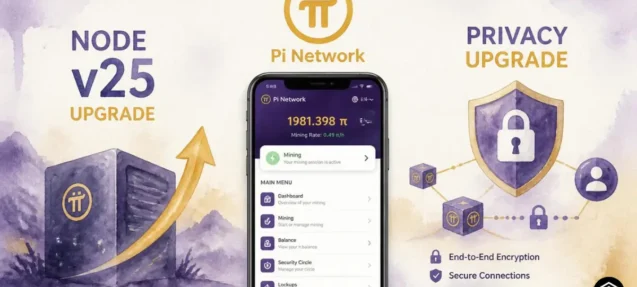Pi Network to Upgrade Node v25 — New Menu Redesign and Privacy Features Incoming