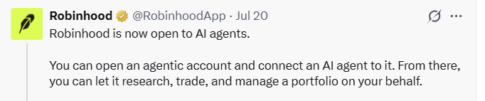 Robinhood AI Agent Guide