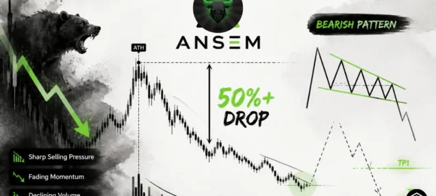 The Black Bull ($ANSEM) Drops 50%+ from ATH as Bearish Pattern Looms Further Downside