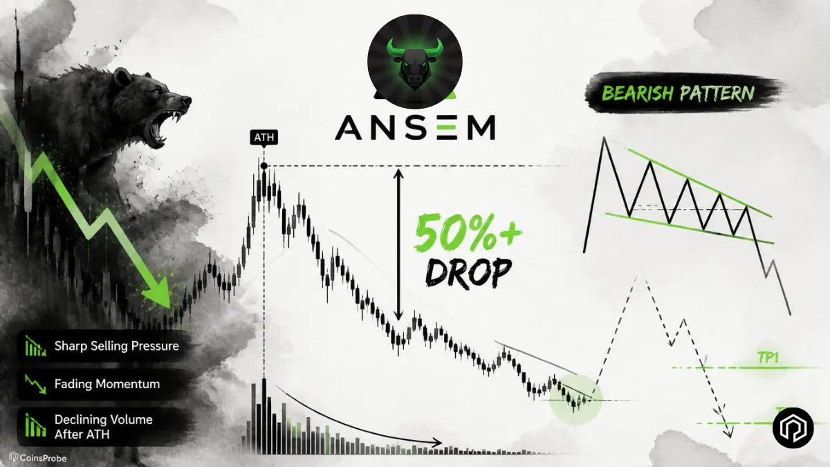 The Black Bull ($ANSEM) Drops 50%+ from ATH as Bearish Pattern Looms Further Downside