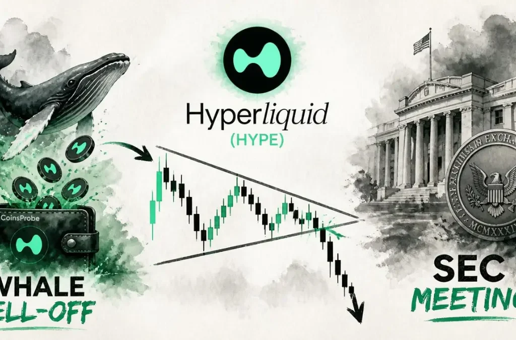 Why Hyperliquid (HYPE) Drops Today? Whale Sell-Off, SEC Meeting, and Triangle Breakdown