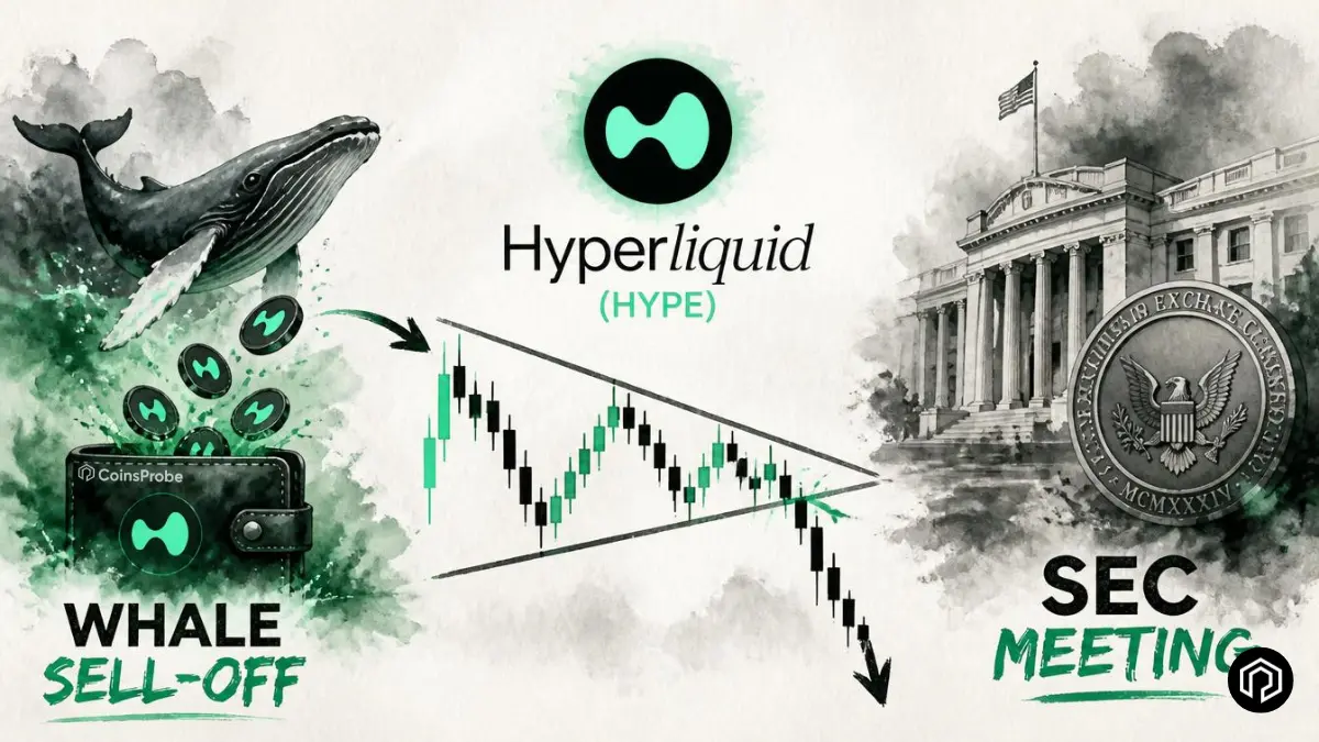 Why Hyperliquid (HYPE) Drops Today? Whale Sell-Off, SEC Meeting, and Triangle Breakdown