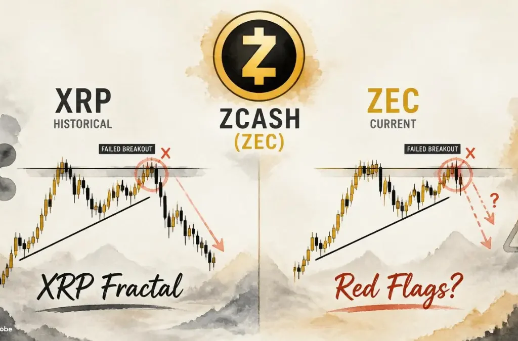 Zcash (ZEC) Price Prediction 2026: This XRP Fractal Raises Red Flags for Buyers