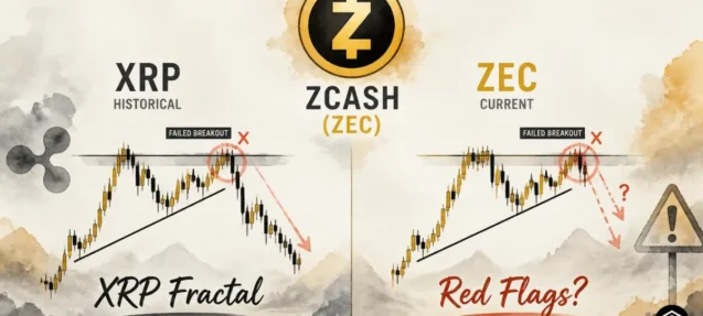 Zcash (ZEC) Price Prediction 2026: This XRP Fractal Raises Red Flags for Buyers