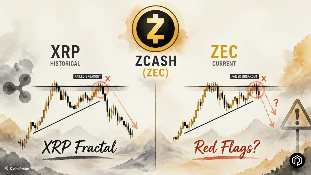 Zcash (ZEC) Price Prediction 2026: This XRP Fractal Raises Red Flags for Buyers