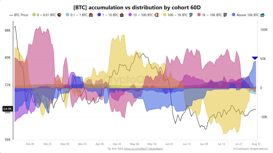 BTC Accumulation vs Distribution