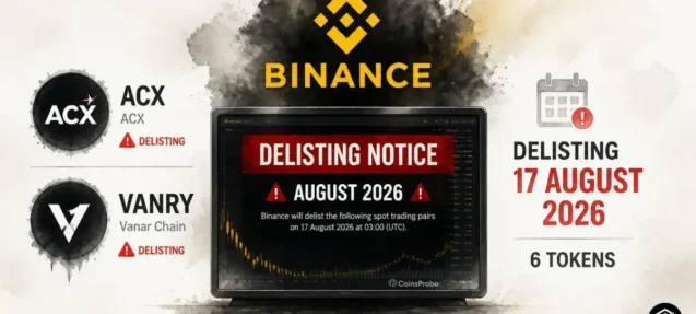 Binance Announces Delisting of Six Tokens Including Across Protocol (ACX) and Venar Chain (VANRY)