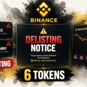 Binance Announces Delisting of Six Tokens Including Across Protocol (ACX) and Venar Chain (VANRY)