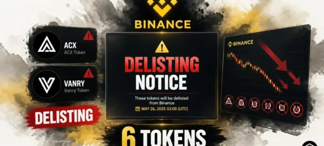 Binance Announces Delisting of Six Tokens Including Across Protocol (ACX) and Venar Chain (VANRY)
