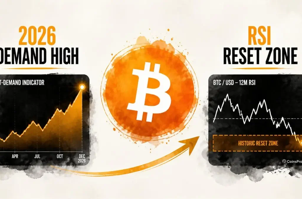 Bitcoin Demand Hits Its Highest Reading of 2026 as 12-Month RSI Enters Historic Reset Zone