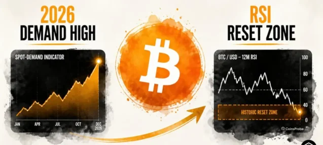 Bitcoin Demand Hits Its Highest Reading of 2026 as 12-Month RSI Enters Historic Reset Zone