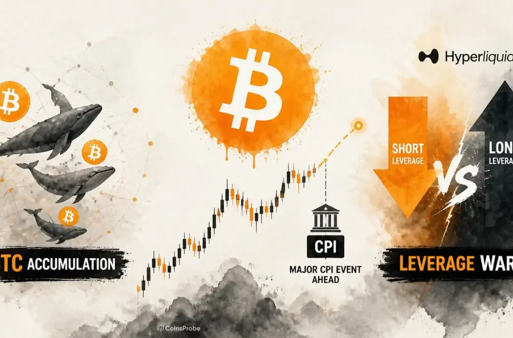 Bitcoin Prepares for CPI - On-Chain Accumulation Meets Hyperliquid Leverage War