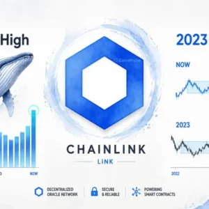 Chainlink (LINK) Hits 5-Month Whale Activity High — Chart Mirrors 2023 Accumulation Setup