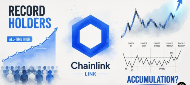 Chainlink (LINK) Surges as Holders Hit Record High — Wyckoff Accumulation in Play?