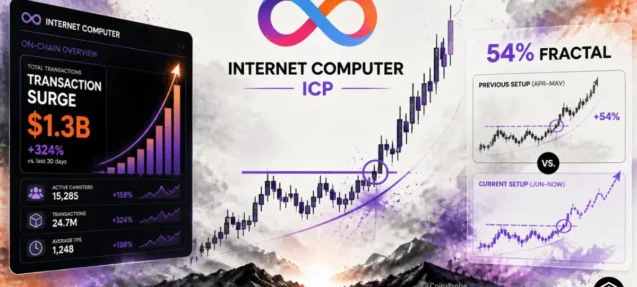 Internet Computer (ICP) Sees Explosive Transaction Growth – Technical Setup Mirrors Earlier 54% Rally