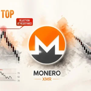 Monero (XMR) Flashes Bearish Double Top — Is a 14% Drop Next?