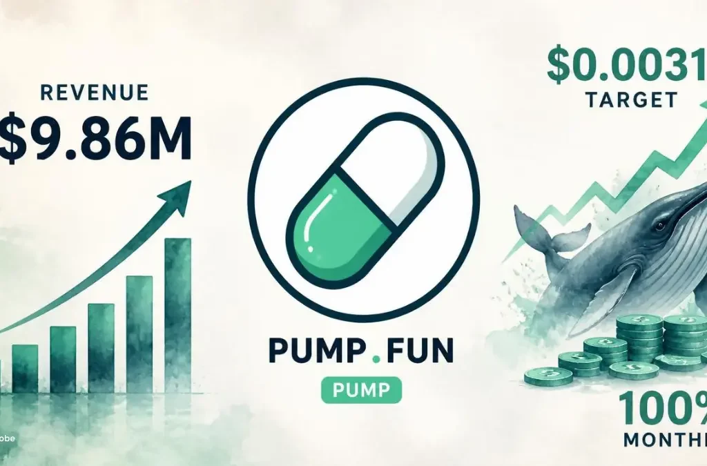 Pump.fun (PUMP) Nears 100% Monthly Rally — Can Revenue & Whales Push It to Target?