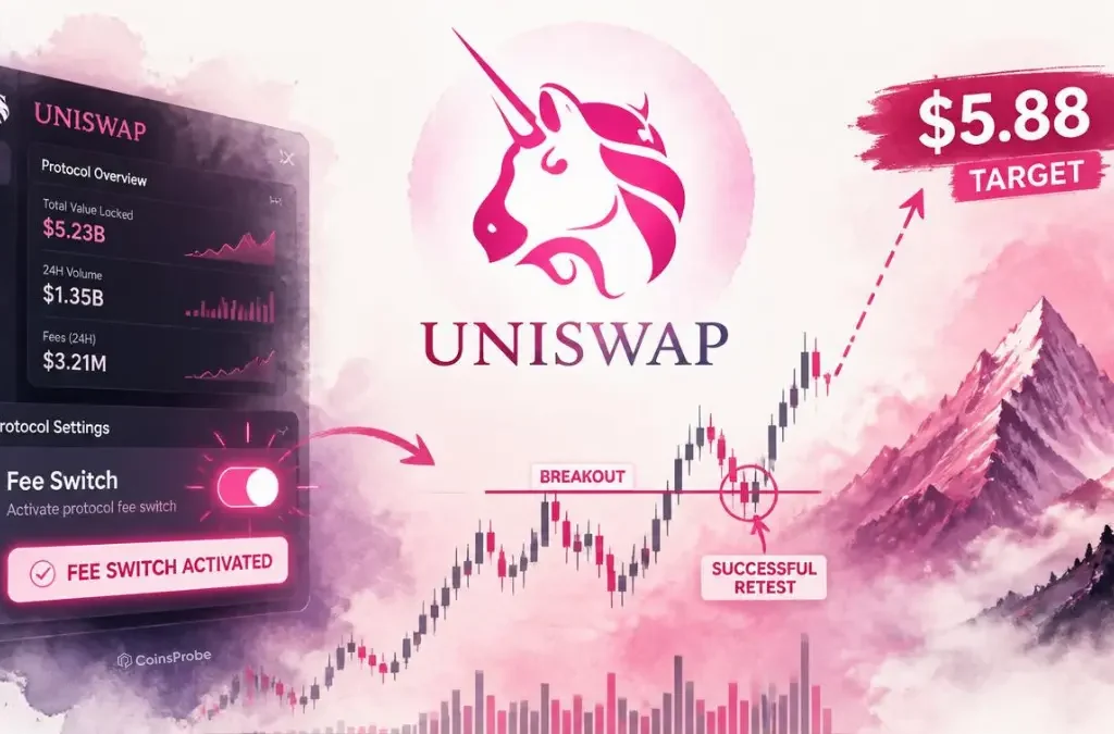 Uniswap (UNI) Breaks Out and Retest - Fee Switch Activation Puts $5.88 Target in Focus