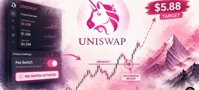 Uniswap (UNI) Breaks Out and Retest – Fee Switch Activation Puts $5.88 Target in Focus
