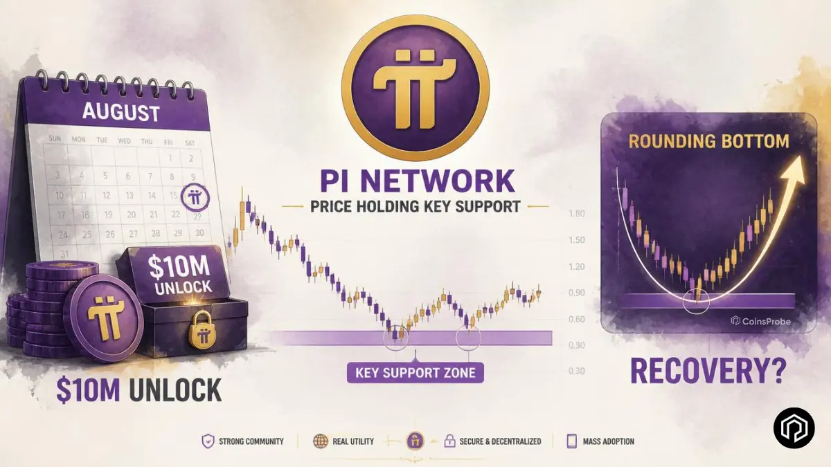 Will Pi Network (PI) Recover? $10.5M August Unlock Poses Key Test